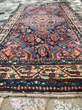 Antique Persian Scatter Rug / 2’4 x 4’3 Hamadan Rug #4368