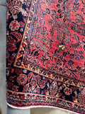 7x10 Floral Antique Persian Rug #4415