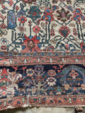 14x17 Persian Rug / Antique Serapi Rug #808