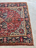 Large Heriz Rug / 6’6 x 9’7 Antique Heriz Rug (#1787)