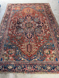 Large Antique Persian Heriz Rug / 8’5 x 12 Rug #2768ML