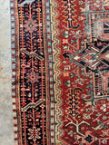 9x11 Antique Persian Heriz Rug with Marigold Yellow #3472