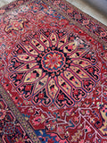 8x12 Antique Persian Heriz Area Rug #4611