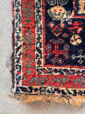 2' x 2' Antique Bag face rug #2319 / antique bagface