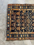 Small Antique Persian Rug / 3’2 x 4’6 Rug #4395