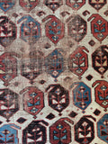 Worn Antique Tribal Rug #4388