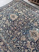 9x12 Antique Persian Floral Rug #4281