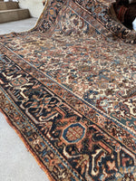 7’ x 8’4 Antique and Time Softened Gorevan Heriz Rug #4073