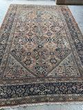 Antique Worn Persian Rug / Mahal 8’5 x 12’5 Rug #4292ML