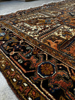 9x12 Vintage Full Pile Tribal Heriz rug / 9x12 Vintage Rug #2118