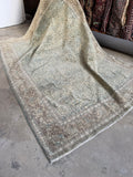 7x10 Muted Vintage Persian Rug #4046