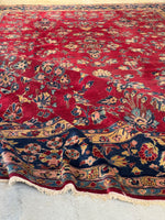 10x13 Antique Persian Kerman Rug #4041