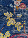 11x14 Antique Blue Chinese Nichols Rug / 11x14 Vintage Rug #3845