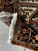 9x12 Vintage Full Pile Tribal Heriz rug / 9x12 Vintage Rug #2118