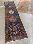 Skinny Narrow Vintage Persian Runner #3995