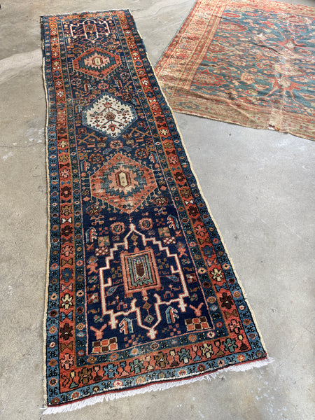 Skinny Narrow Vintage Persian Runner #3995