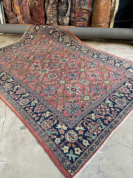 7x10 Floral Persian Rug #3373 FIRST PAYMENT