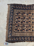 Worn Tribal Scatter Rug / 2’9 x 4’7 Persian Baluch Rug #4394