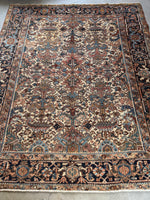 7’ x 8’4 Antique and Time Softened Gorevan Heriz Rug #4073