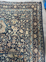 9x12 Antique Persian Floral Rug #4281
