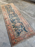 Skinny n Narrow Antique Persian Runner / 2’8 x 8’ Rug #4406ML