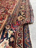 9x12 Antique Persian Mahal Rug #3327 / Large Vintage Persian Rug