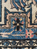 Small Floral Persian Rug / Ferahan Sarouk #4317