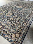 9x12 Antique Persian Floral Rug #4281
