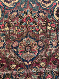 4x7 Antique Persian Rug with Berry Colors #686