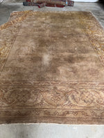 8x11 Neutral Antique Oushak Rug #3167