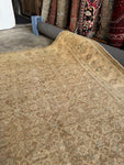 Large Warm and Neutral Antique Persian Tabriz Rug / 7’ x 10’7 Rug #TBD