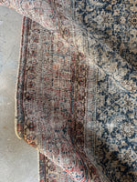 Large Worn Vintage Persian Rug / 7x10 Antique Tabriz Rug #4193