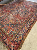 9x12 Antique Persian Heriz Rug #1728