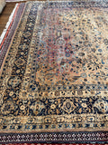 10x13 Antique Persian Kerman with Abrash / 9'9 x 12'9 Rug #4446-B