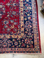 10x13 Antique Persian Kerman Rug #4041