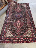 Vintage Tribal Persian Rug / 5’6 x 9’7 Shiraz Rug #4405ML