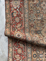 7x16 Antique Worn Persian Rug #3903
