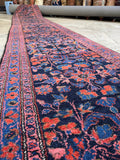 Skinny 17 Foot Narrow Persian Runner / 2’9 x 17’ Malayer Runner #4501