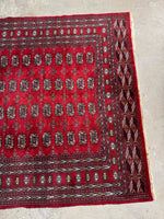 6'2 x 9'4 Vintage Afghani Bokhara Rug #2794