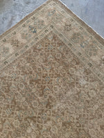 Large Warm and Neutral Antique Persian Tabriz Rug / 7’ x 10’7 Rug #TBD
