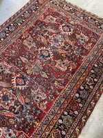 Antique Persian Meshkabad Mahal / 7’1 x 10’4 Rug #4045
