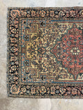 Small Floral Persian Rug / Ferahan Sarouk #4317