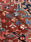 Large Persian Heriz Rug / 8’2 x 11’6 Antique Heriz #4414
