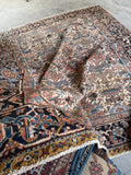 7’ x 8’4 Antique and Time Softened Gorevan Heriz Rug #4073