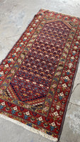 3x6 Antique Persian Rug #3140