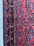 7x10 Floral Antique Persian Rug #4415