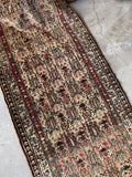 Long Vintage Persian Runner / 3’6 x 13’6 Runner #4104
