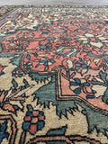 Small Floral Persian Rug / Ferahan Sarouk #4317