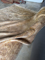 8x11 Neutral Antique Oushak Rug #3167