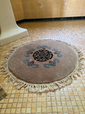 Round Antique Peking Chinese Rug / 1'8'' Round Rug #2698